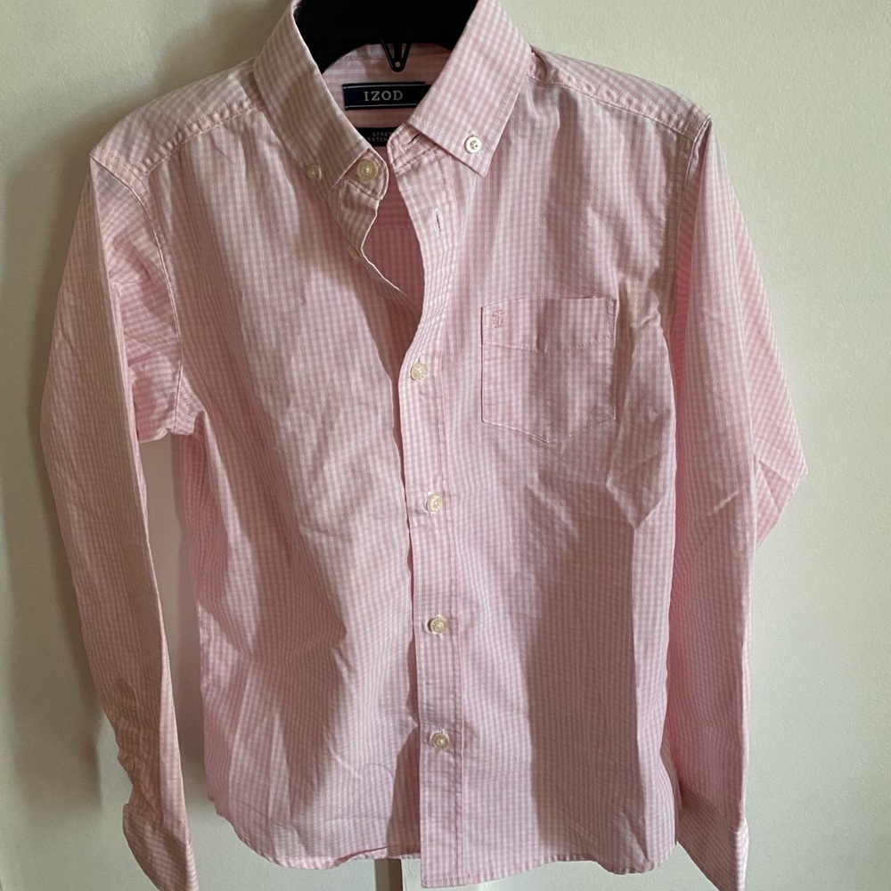 Boys dress shirt size large Izod